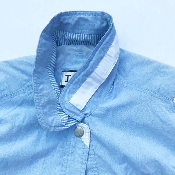 90's Vintage IZZI Light Blue Varsity Puffer Jacket - Picture 5 of 6